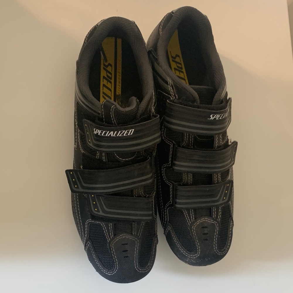 Specialized Black Cycling Shoes with Straps